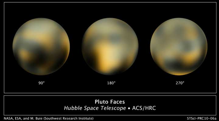 Зображення Плутона, отримане 2010 р. Космічним телескопом імені Габбла