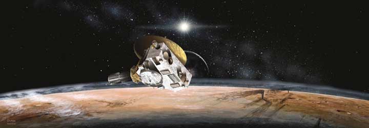 Автоматична міжпланетна станція «Нові Горизонти» поблизу Плутона в уявленні художника