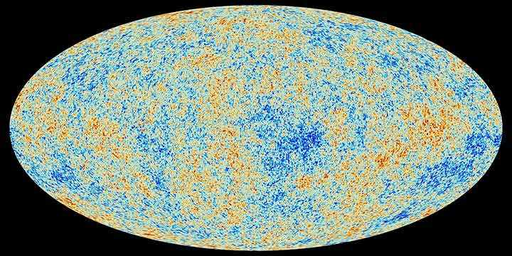 Вивчення космічного мікрохвильового фону (показано зображення, отримане за допомогою космічного апарата «Планк») — це один зі способів спробувати звузити значення сталої Габбла. Авторські права на зображення: ESA та Planck Collaboration. Фото з сайту www.universetoday.com. news 28 03 26 2v